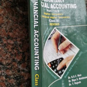 Plus One Accountancy Textbook By K.G.C Nair