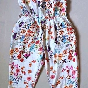 the Multicolored Floral Design Jumpsuit