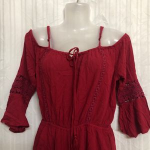 Terranova Red Stylish Jumpsuit