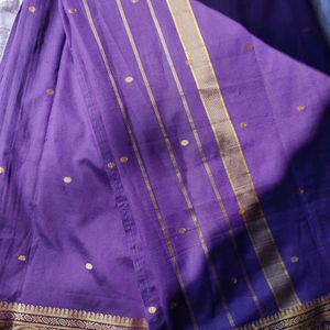 Beautiful Purple Silk Saree 💜