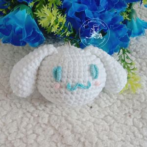 Amigurumi Cinnamoroll Head Keychain