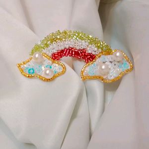 Pair Of Rainbow Alligator Clip For Kids