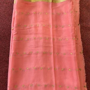 Delicate Pink Mysore Silk Saree