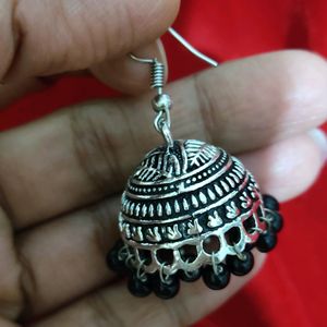 Oxidised Jhumka