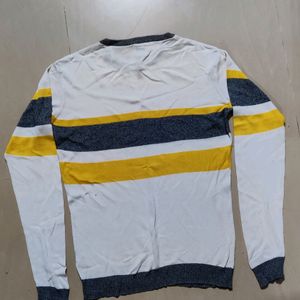 Dnmx White Stripe Sweater