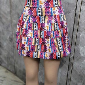 Multi Printed Skirt