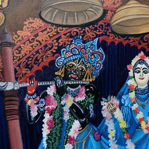 Iskcon Radha Krishna Painting