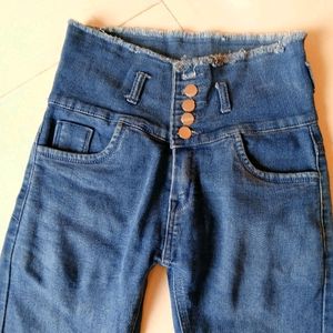 5 Button High Waisted Jeans