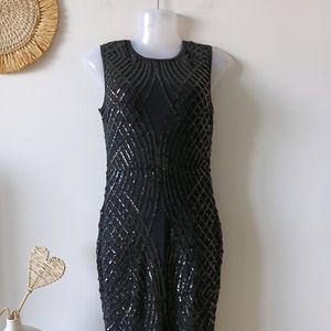 Everlaine Dimensional Sequin Gown