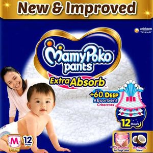 Mamy Poko Pants Diaper Size-L Total-12 Piece