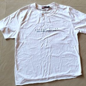 White Casual T Shirt 👕🤍🌙