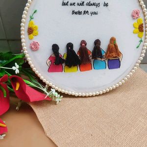 Customised Embroidery Hoop Frame For Gurls Gang