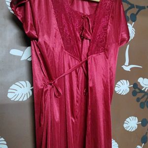 Maroon Night Dress