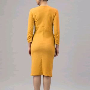 Mustard Bodycon Dress