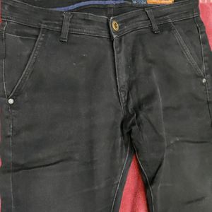 34in Black Colour Dirty Soul Jeans.