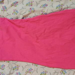 Zara ribbed Strappy Hot Pink Dress