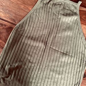 H&M Olive Brown Sleeveless Top