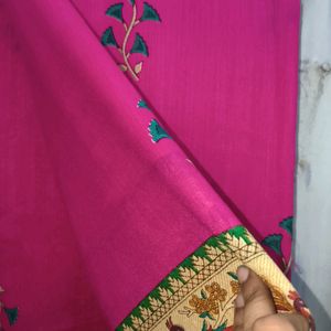 Peacock Design Saree