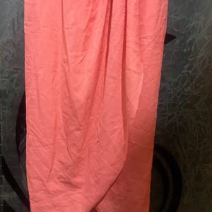 Peach Wrap Bodycon Dress