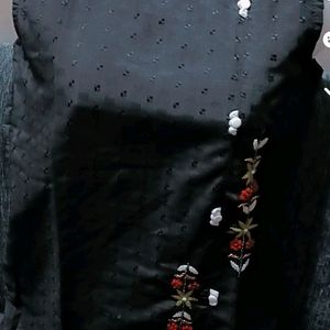 Black Embroidery Kurti