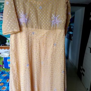 Golden Long Frock