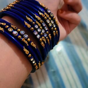 Blue Designer Bangles