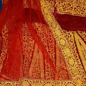 Bridal Lehenga With Top And Dupatta