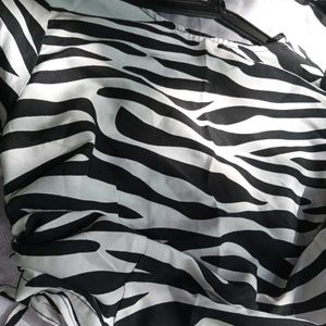 Zebra Printed Crop Top