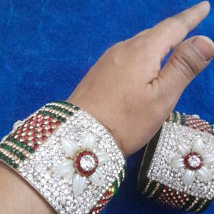 Stone  Moti  Bangles