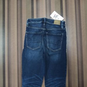 W-53 Size-26 Damage Slim Fit Women Denim Jeans