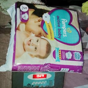 Pampers Taped style Size S Active baby Diaper