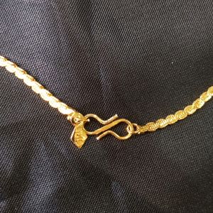 Ad Pendant Gold Plated Chain