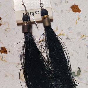 Black Thread Earings