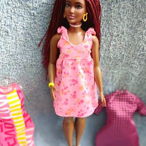 Barbie Doll with Extra Dresses