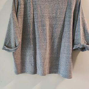 Grey Love Crop Top Size L