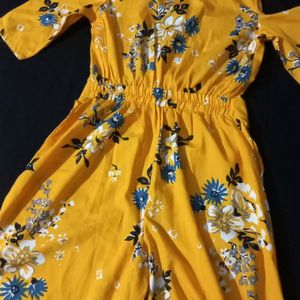 Deewa, Women mustard Yellow & Blue Printed Cold Sh