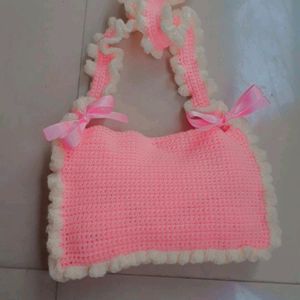 Crochet Ruffle Bag