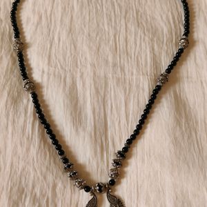 Black Bead Necklace