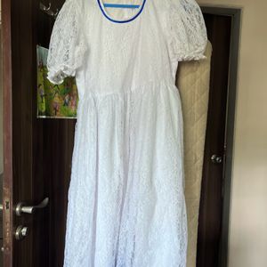 White Lace Dress L Size