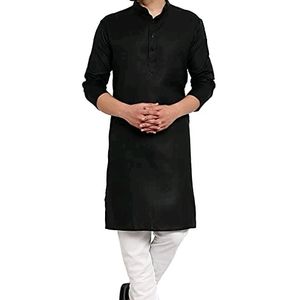 Men's Plain Kurta - Black Color Brand New