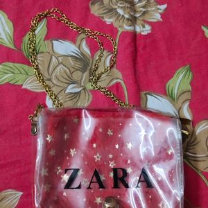 Red ZARA 2part Sling Bag For Women