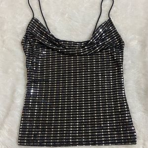 Shein Sequins Party Wear Top