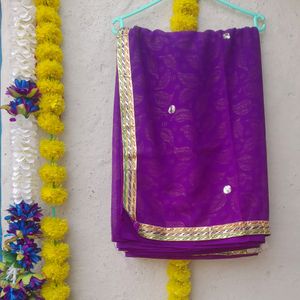 Purple Saree