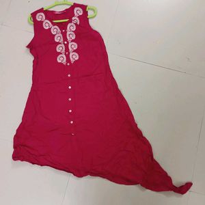 Dark Pink Daily Wear Kurti