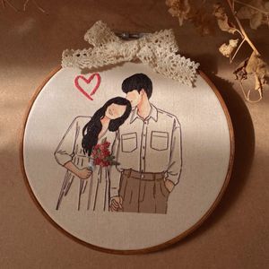 Free Gift Wrapping Embroidery Portrait