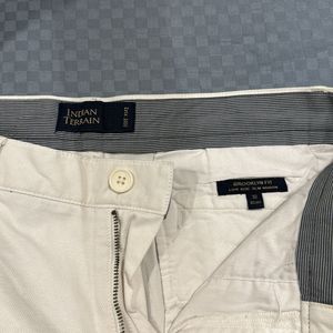 Indian Terrain White Cotton Pants