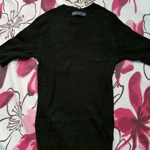 M&S Ribbed Round Neck Pullover