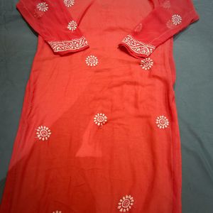 Lucknow Kadhai Pure Georgette Kurta