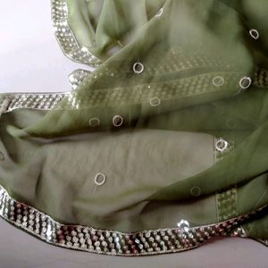 Mehndi Colour Dupatta