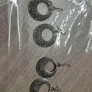 Oxidised Earring